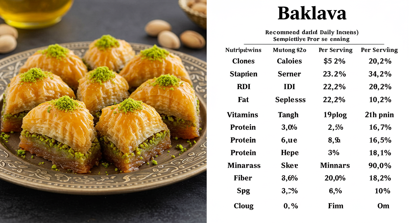 Baklava’nın Besin Değerleri