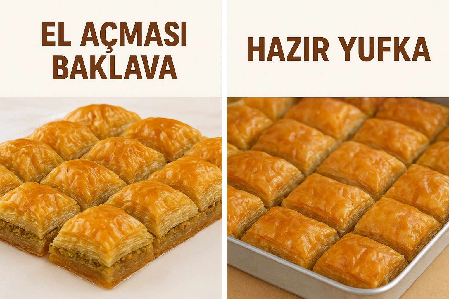 El Açması Baklava ile Hazır Yufka Arasındaki Farklar