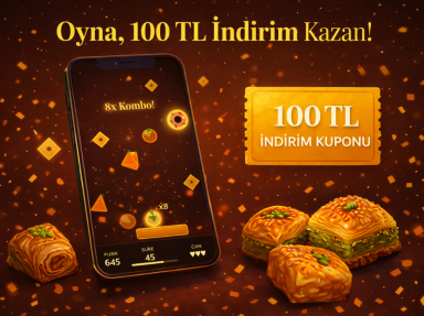 Online Baklava Oyunu ile 100 TL İndirim Kazanın | Bozkaya Baklava