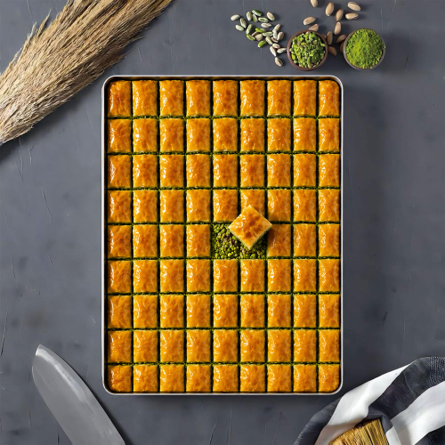 Fıstıklı Klasik Baklava Tepsi 4 Kg