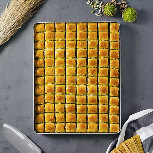 Fıstıklı Kuru Baklava Tepsi 4 Kg