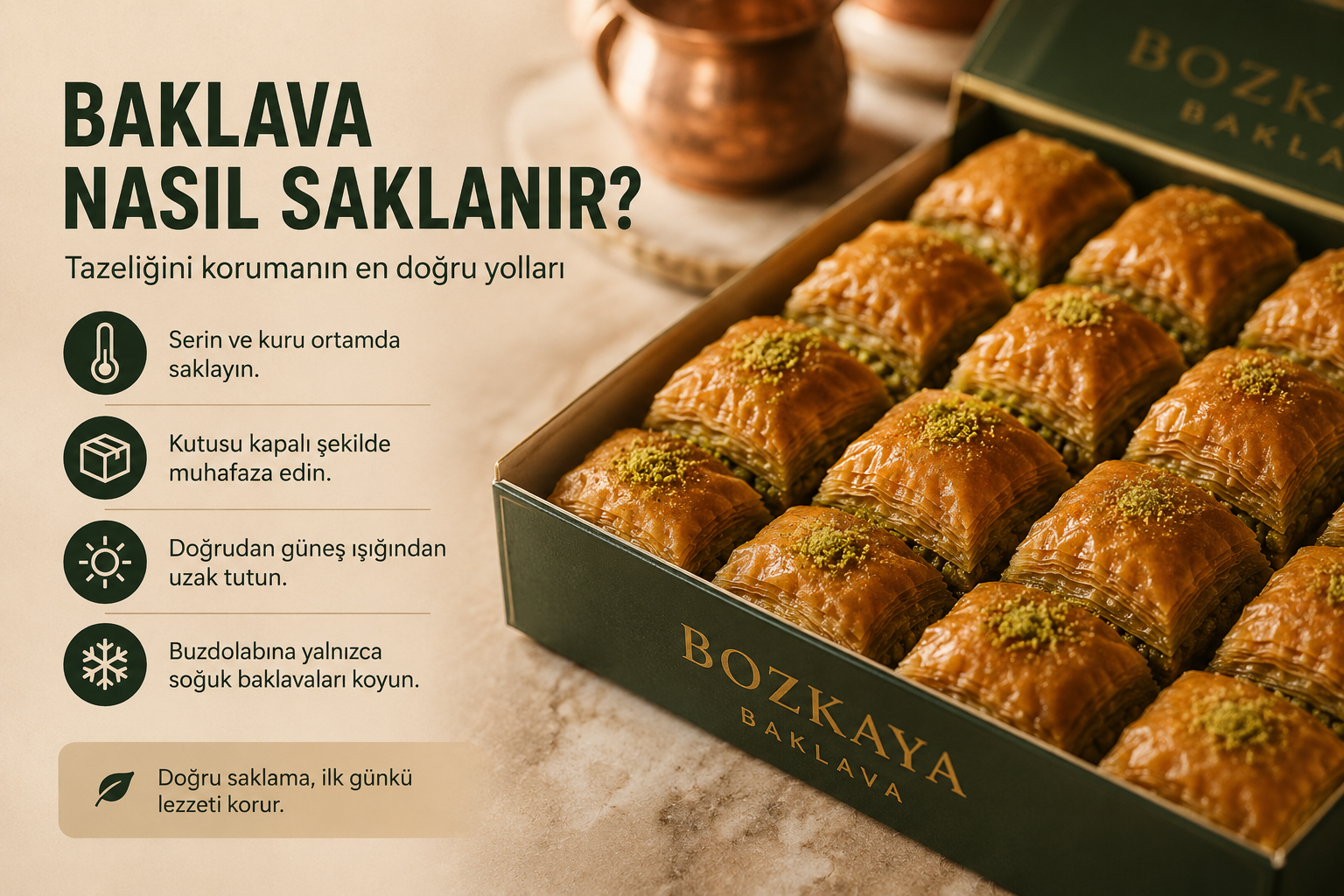 Baklava Nasıl Saklanır? Tazeliğini Korumanın En Doğru Yolları