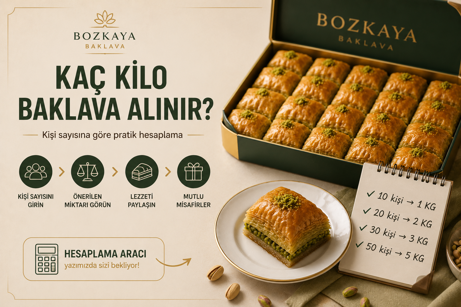 Misafire Kaç Kilo Baklava Alınır? Kişi Sayısına Göre Pratik Hesaplama Rehberi